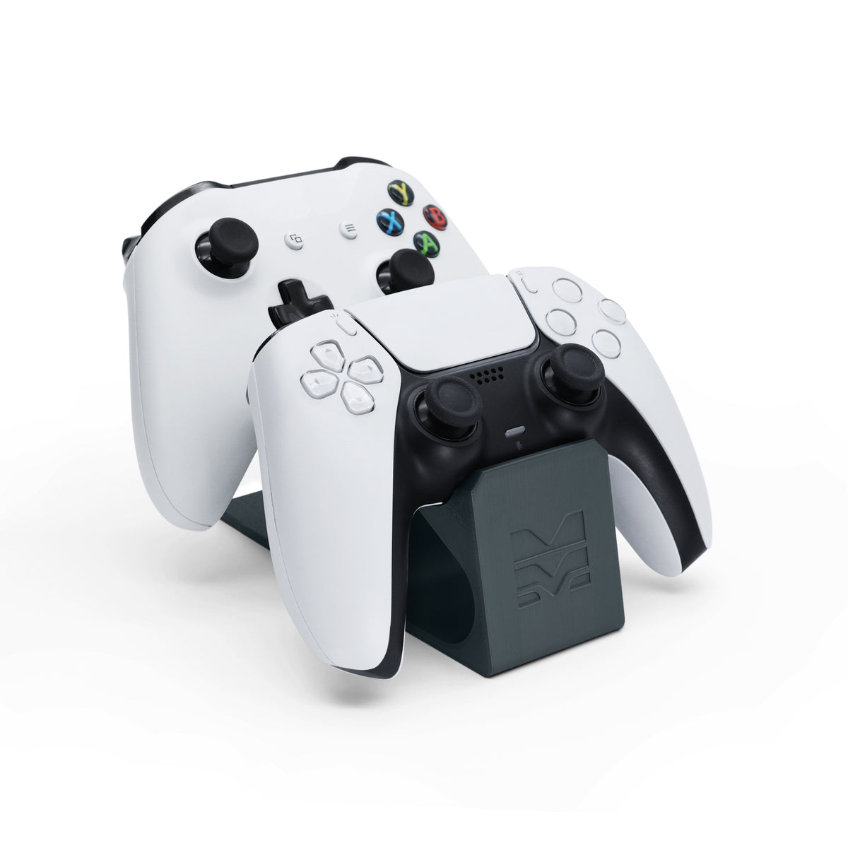 Morpiq Universal Dual Controller Stand – 3D Printed Display Dock for 2 Controllers | PS5, Xbox & PC