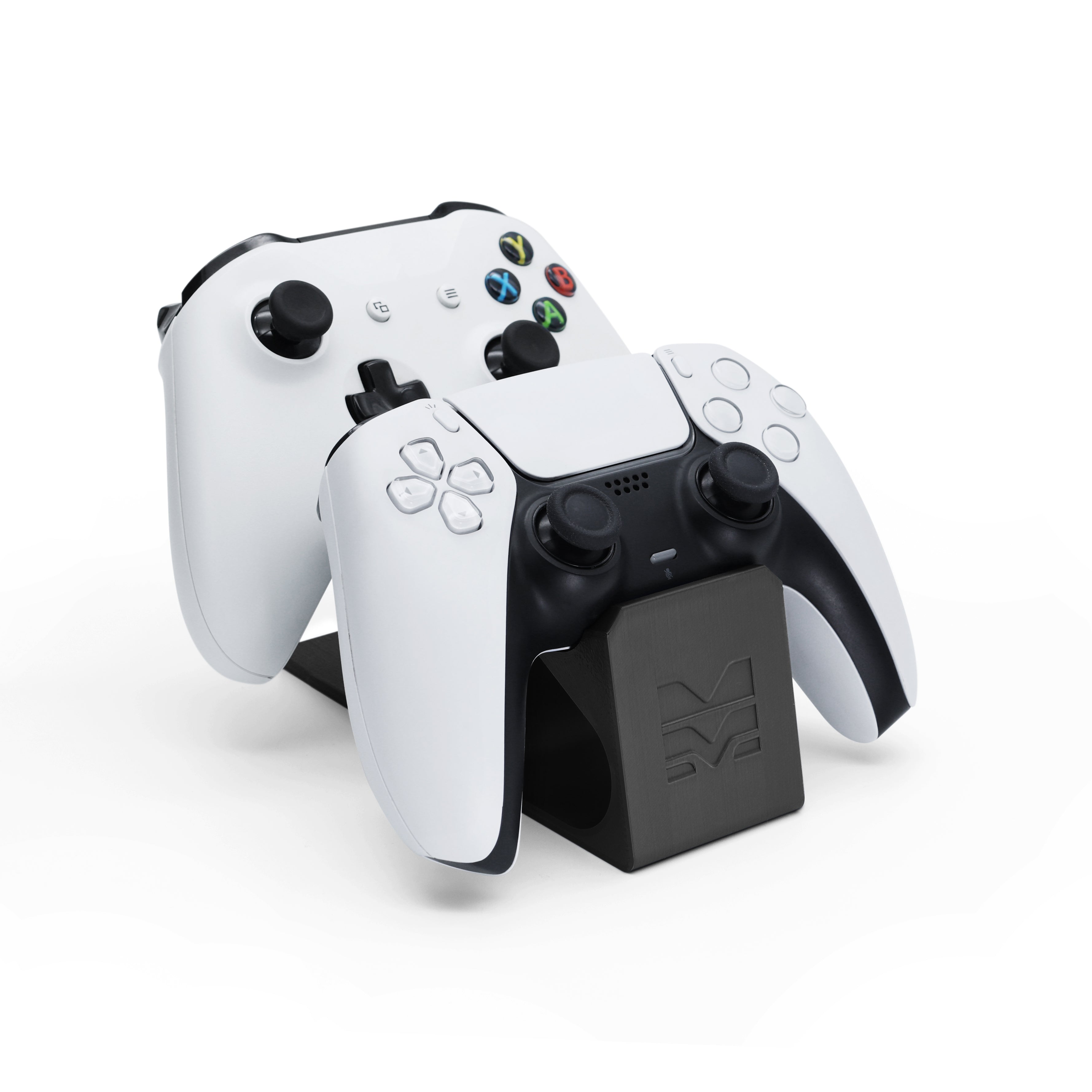 Morpiq Universal Dual Controller Stand – 3D Printed Display Dock for 2 Controllers | PS5, Xbox & PC