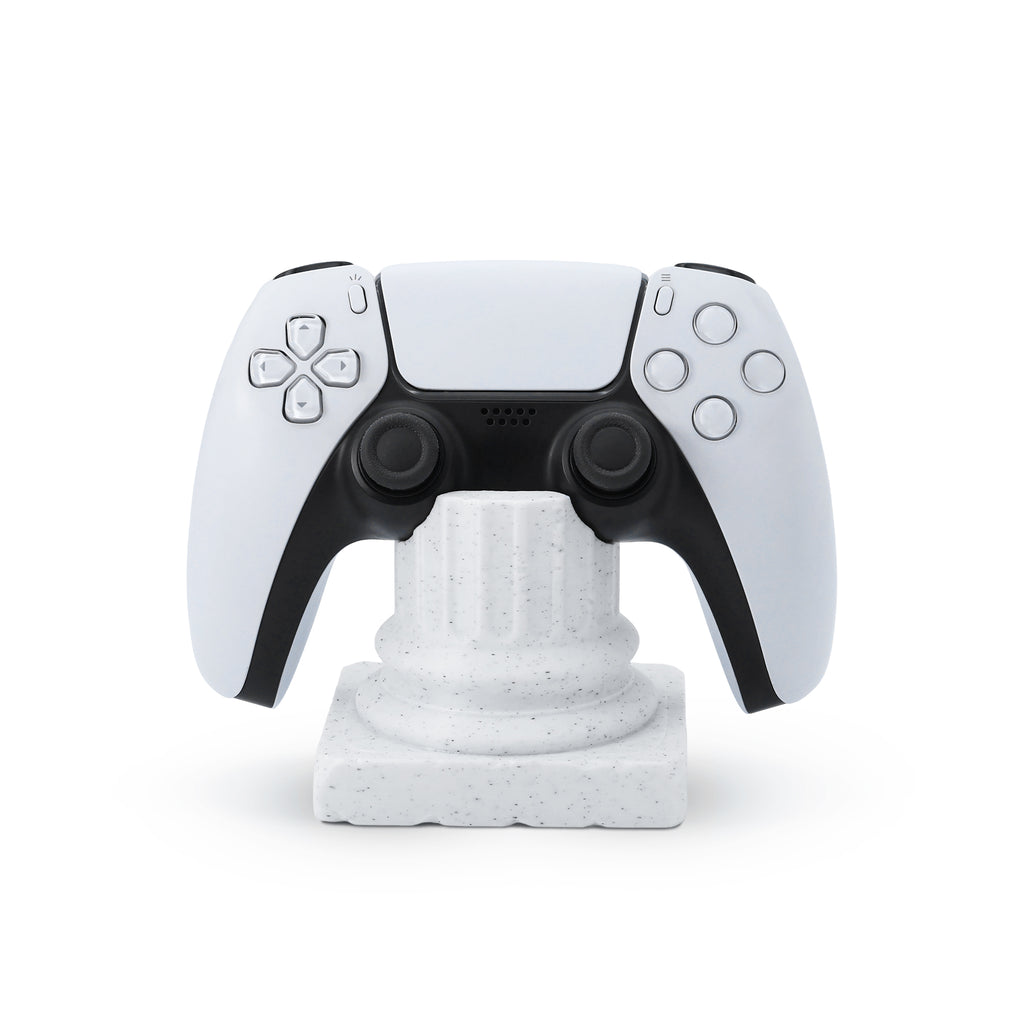 Morpiq ColumnDock - Greek Pillar PS5 Controller Stand | 3D Printed | Marble White
