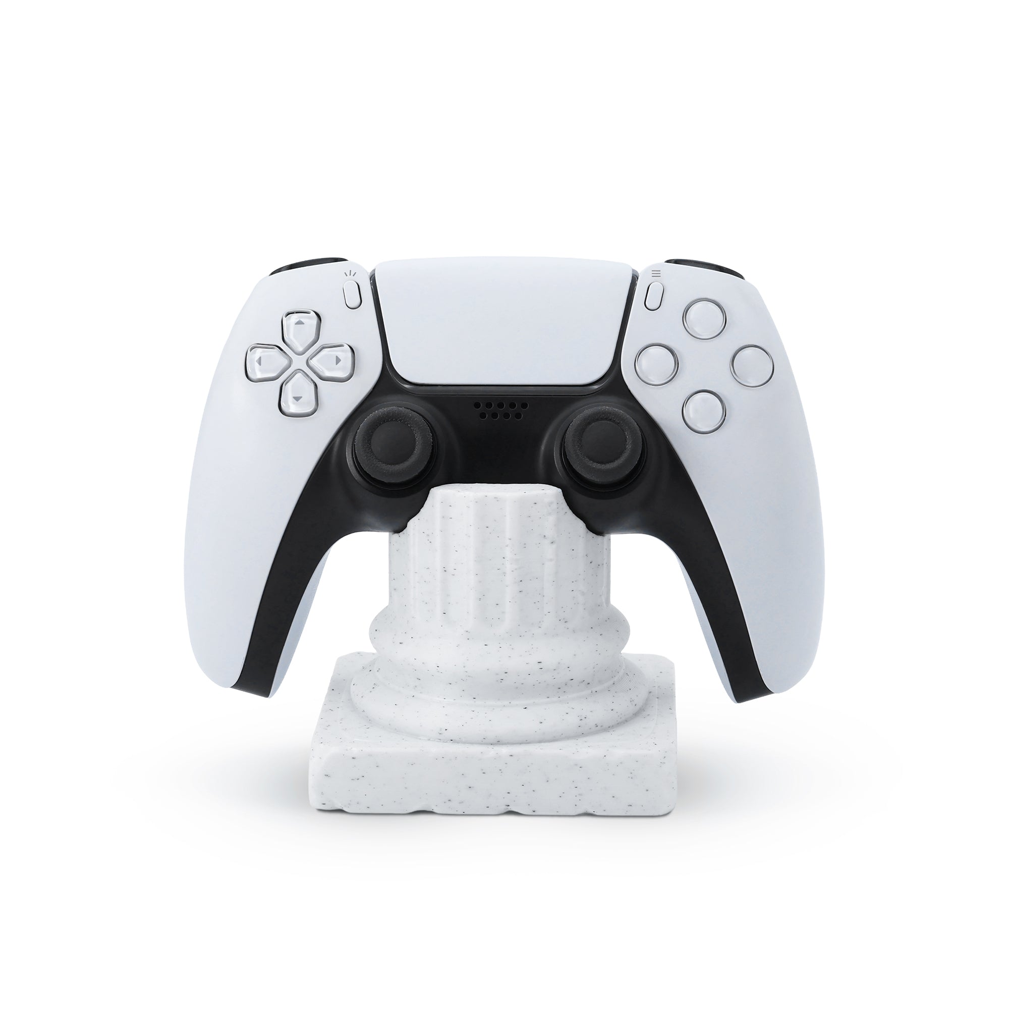 Morpiq ColumnDock - Greek Pillar PS5 Controller Stand | 3D Printed | Marble White