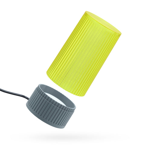 LumaFlute Ambient Desk Light | 3D Printed Table Lamp | Warm LED Glow | Decorative Night Light