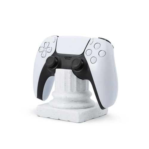 Morpiq ColumnDock - Greek Pillar PS5 Controller Stand | 3D Printed | Marble White