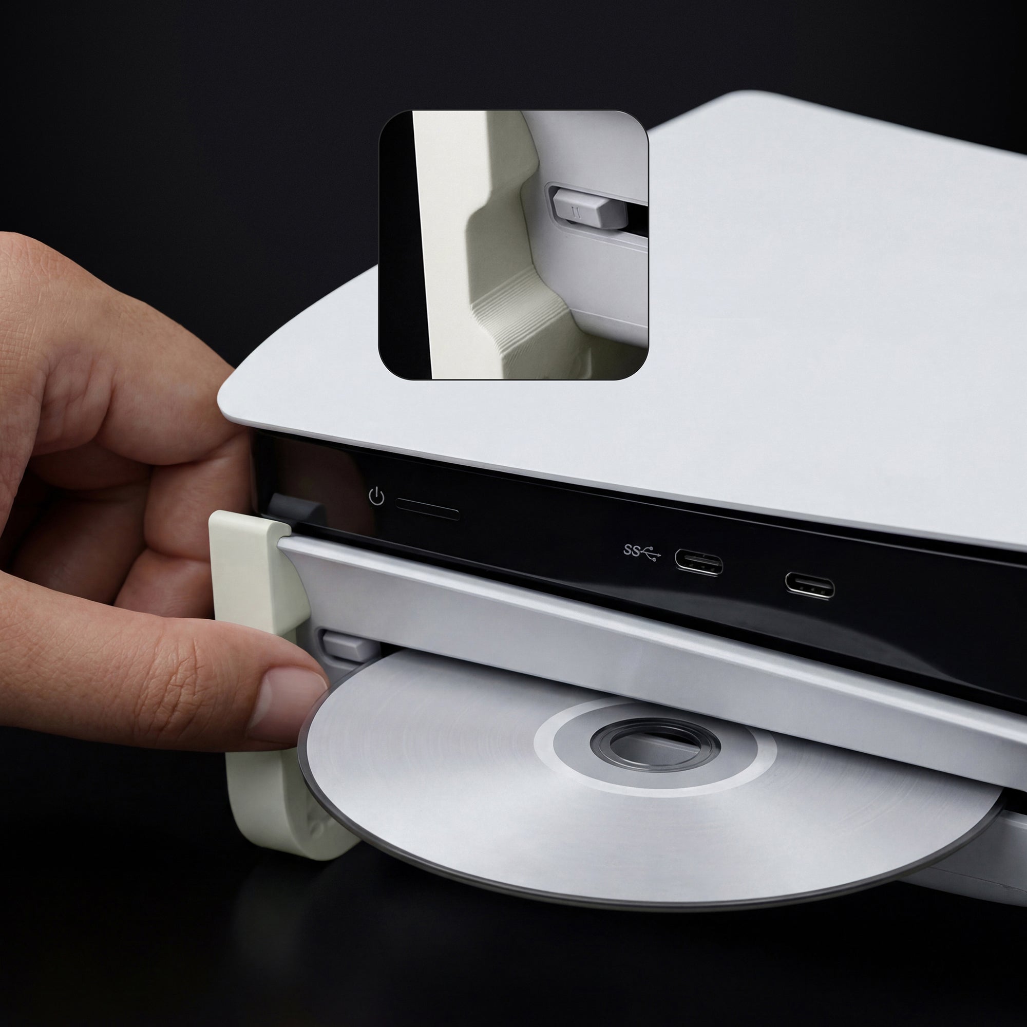 PureLift Horizontal Stand for PS5 Slim Disc Edition - Glow in the Dark