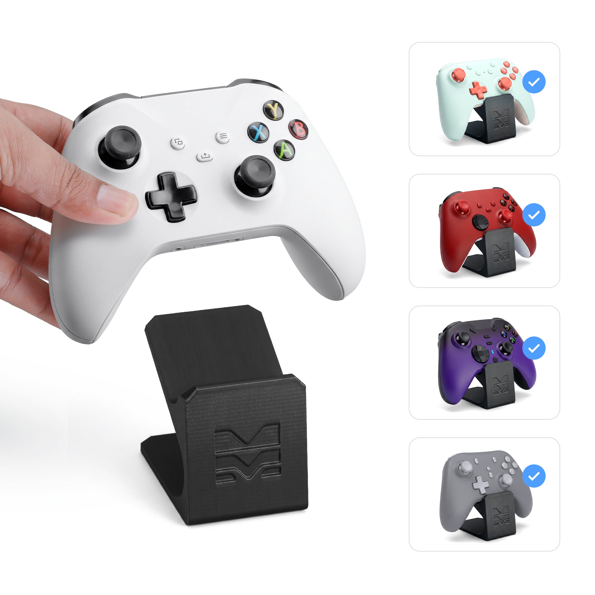 Morpiq Universal Single Controller Stand – 3D Printed Dock for PS5, Xbox & PC
