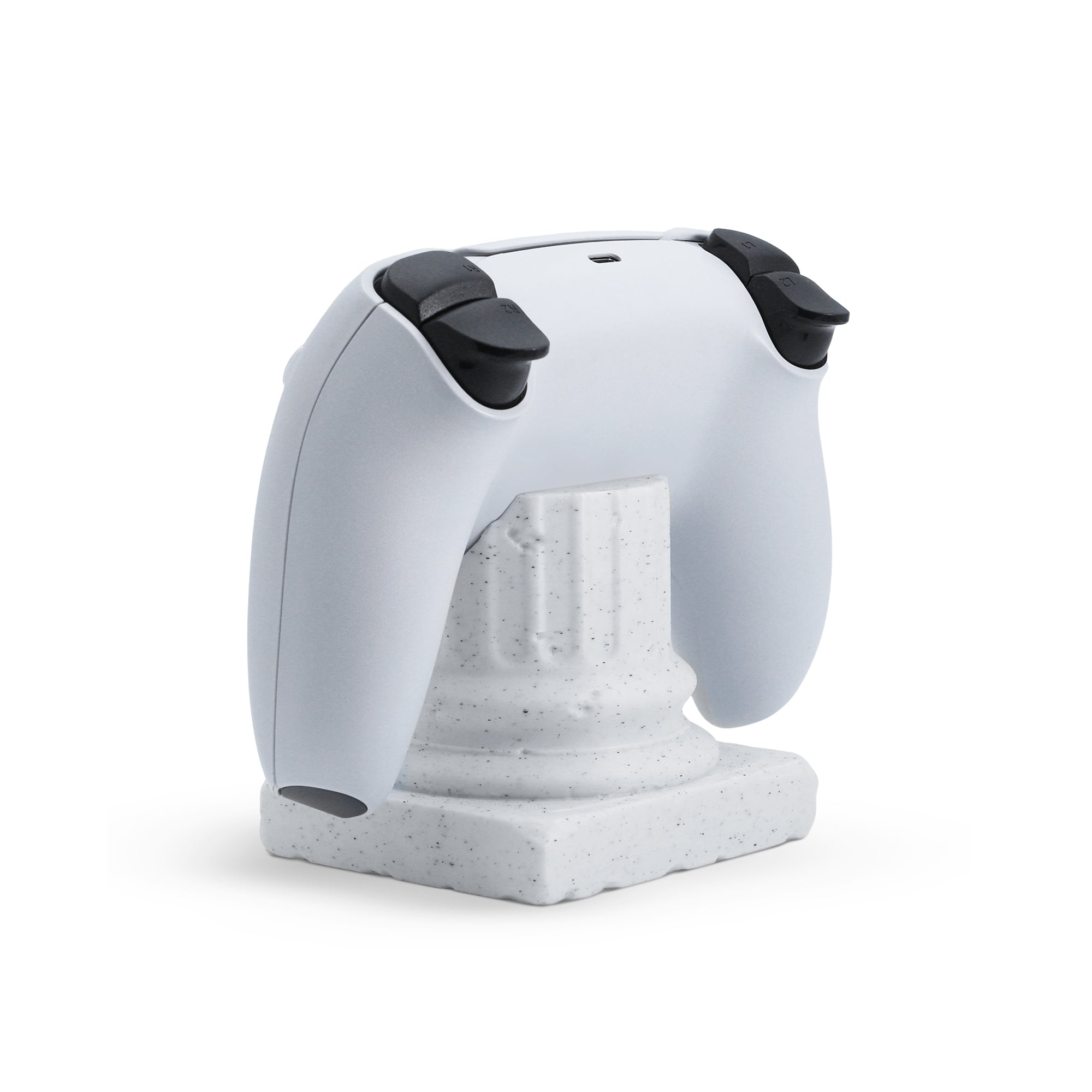 Morpiq ColumnDock - Greek Pillar PS5 Controller Stand | 3D Printed | Marble White