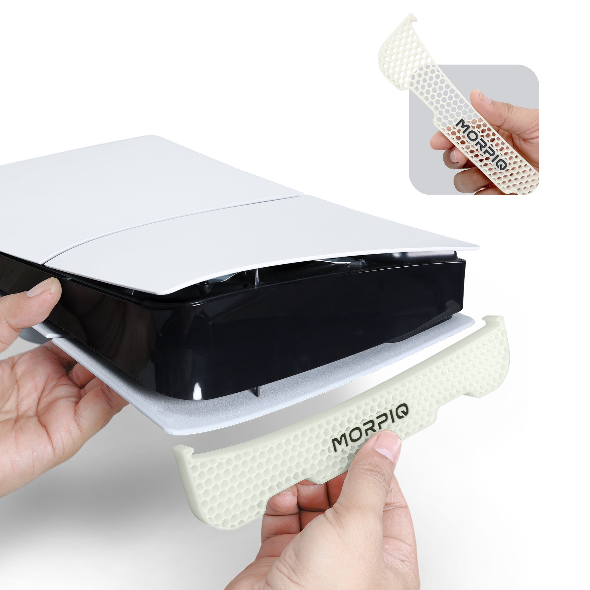 HiveLift Horizontal Stand for PS5 Slim Disc Edition - Glow in the Dark