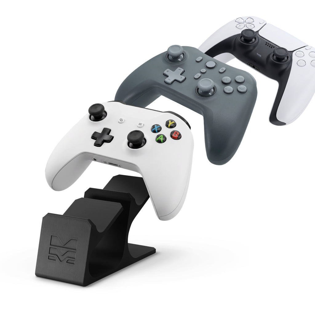 Morpiq Universal Dual Controller Stand – 3D Printed Display Dock for 2 Controllers | PS5, Xbox & PC