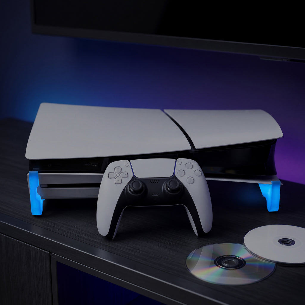 PureLift Horizontal Stand for PS5 Slim Disc Edition - Glow in the Dark